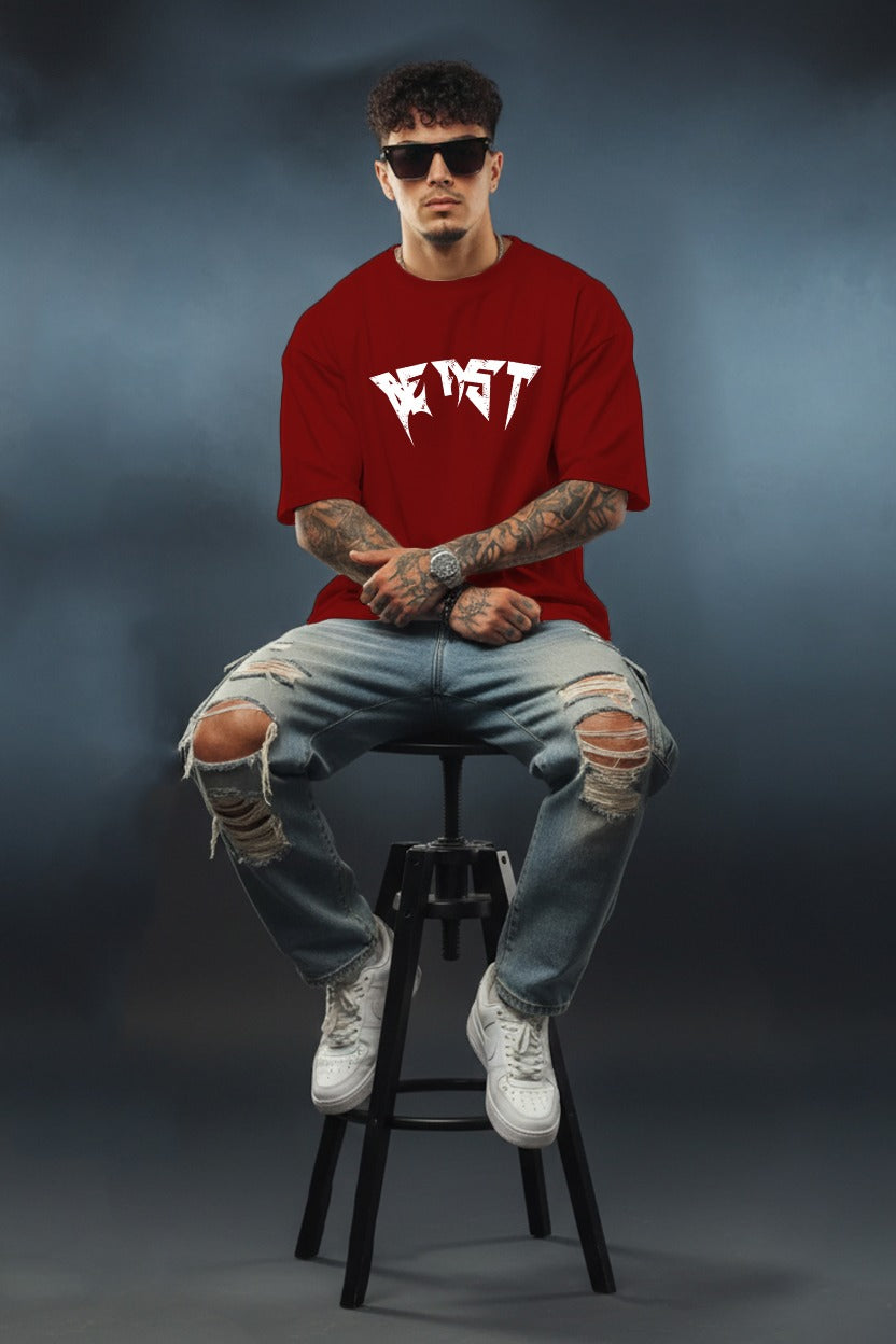 BEAST Oversized Tee – Signature Drop