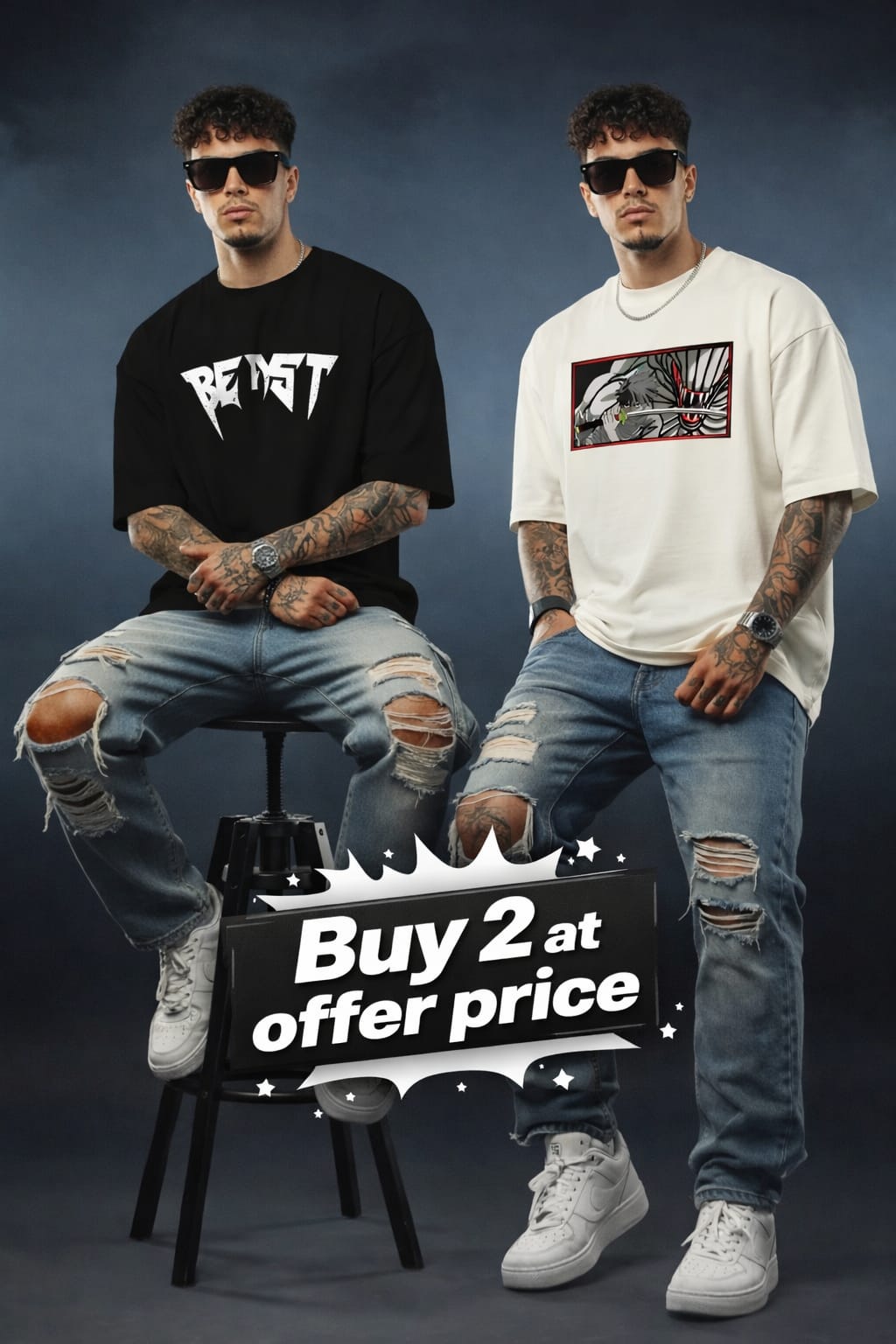 Bellatins deal: Buy 2 oversized t-shirts.