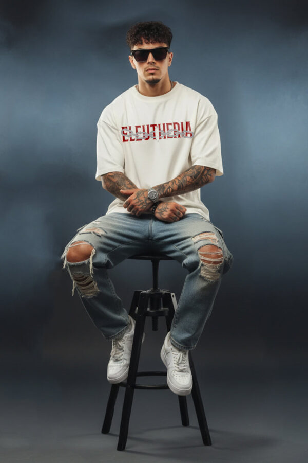 Eleutheria – Born to Be Free” Oversized Graphic T-Shirt