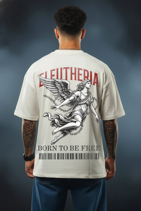 Eleutheria – Born to Be Free" Oversized Graphic T-Shirt