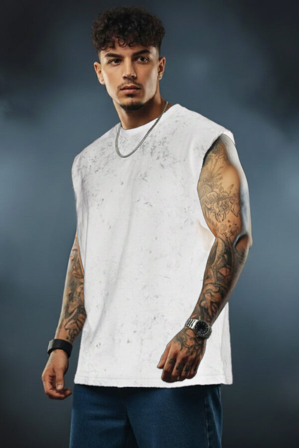 Premium Acid-Wash Tank T-Shirt | 100% Cotton