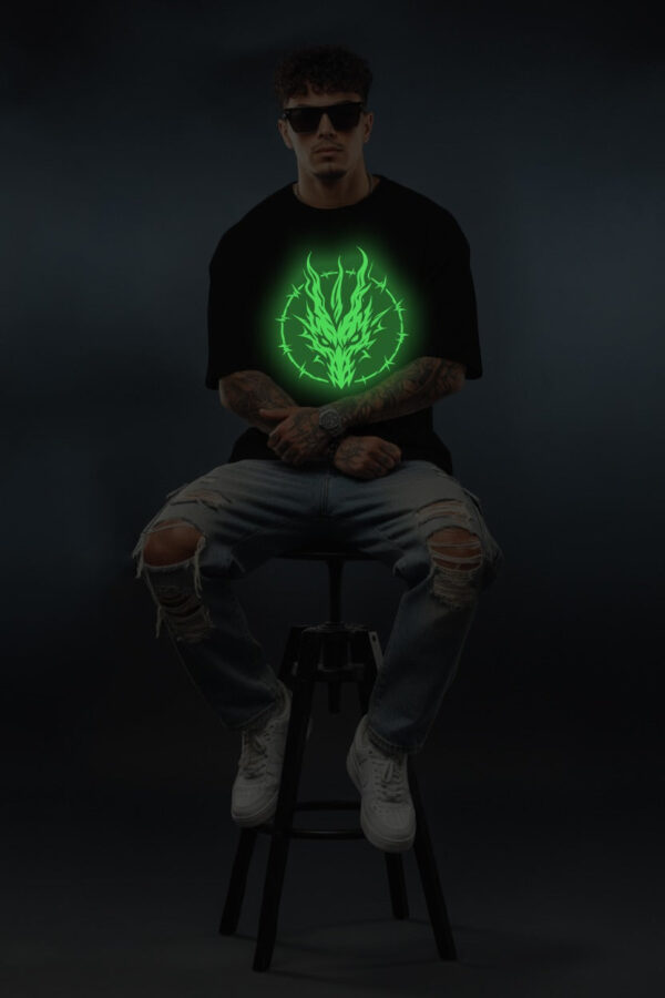 Thorn Flame Graphic T-Shirt – Black