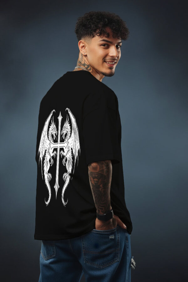 "Twin Fury" Oversized Dragon T-Shirt