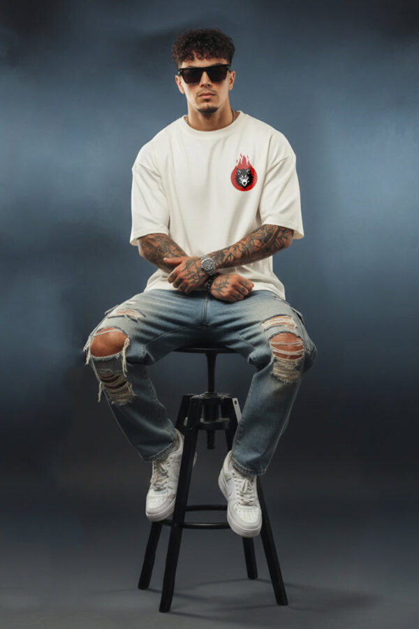 Wolf-fire Spirit Oversized Tee